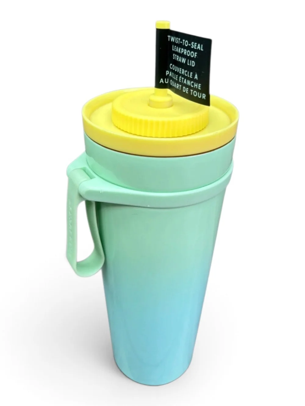 Starbucks Blue Green Gradient 24oz Cold Cup Leakproof Straw Summer 2025 NWT